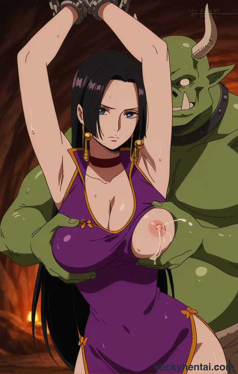 Boa Hancock and Orc in a cave #28