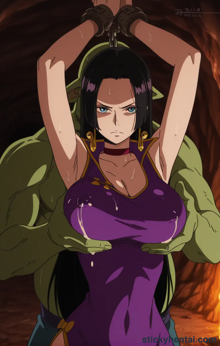 Boa Hancock and Orc in a cave #30