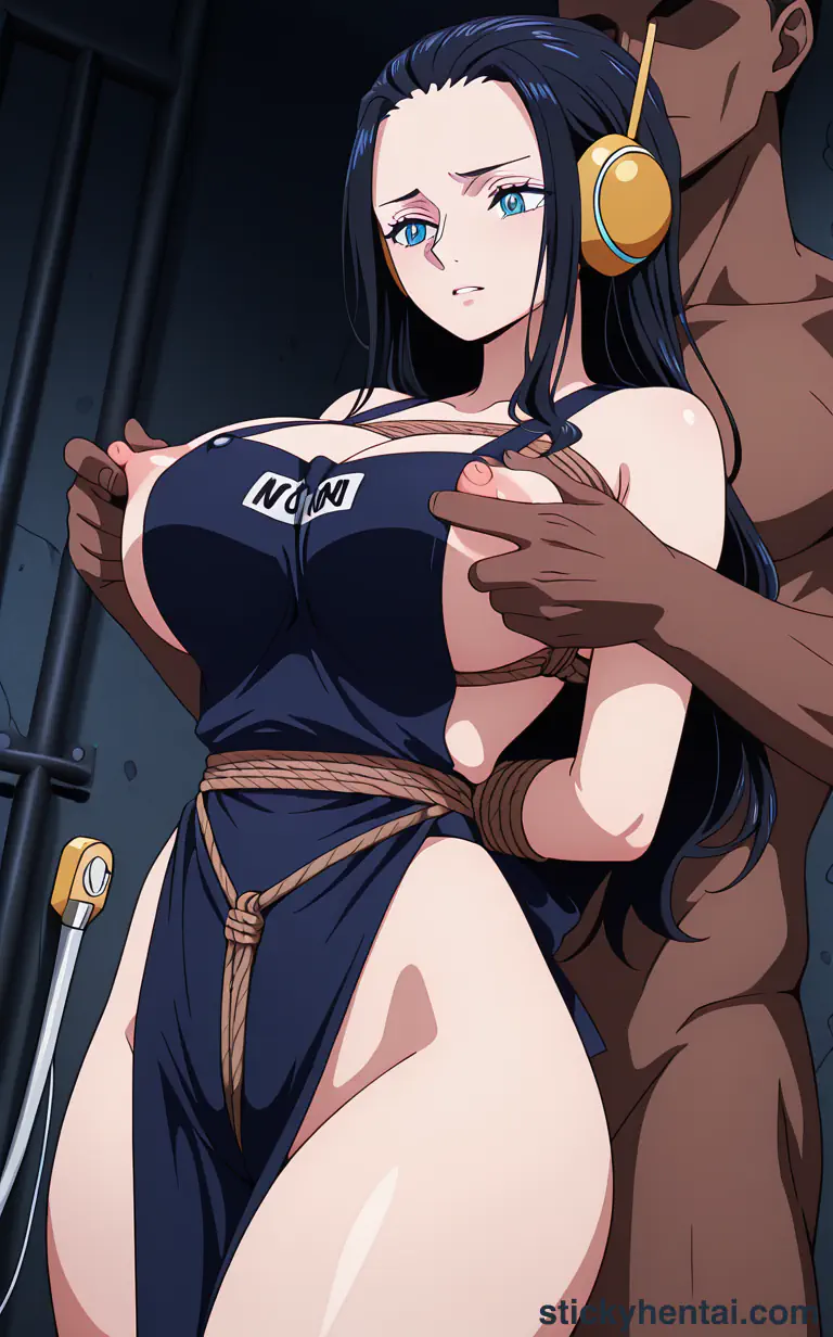 Playing with Nico Robin's nipples #5