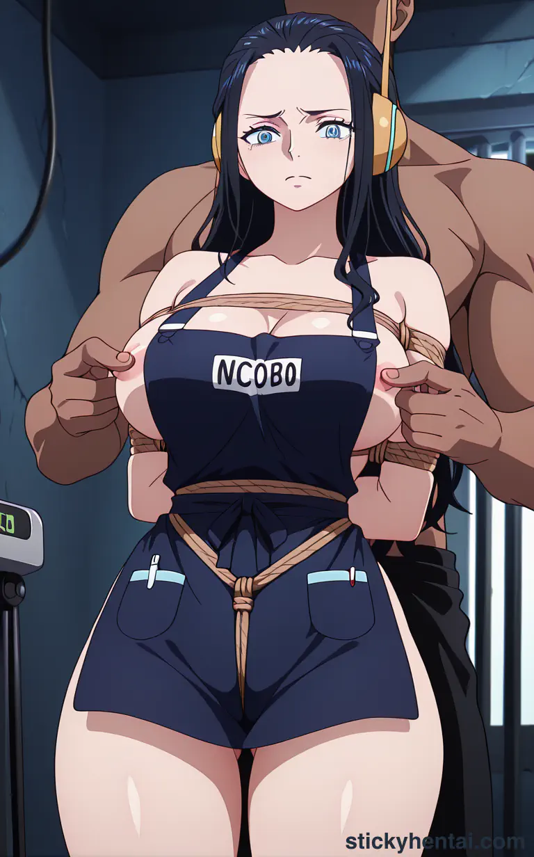 Playing with Nico Robin's nipples #2