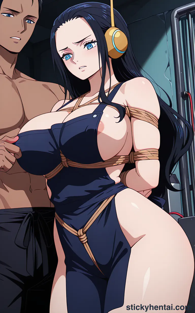 Playing with Nico Robin's nipples #8