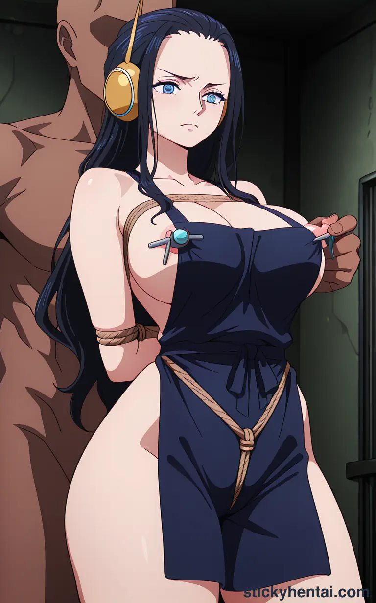 Playing with Nico Robin's nipples #13