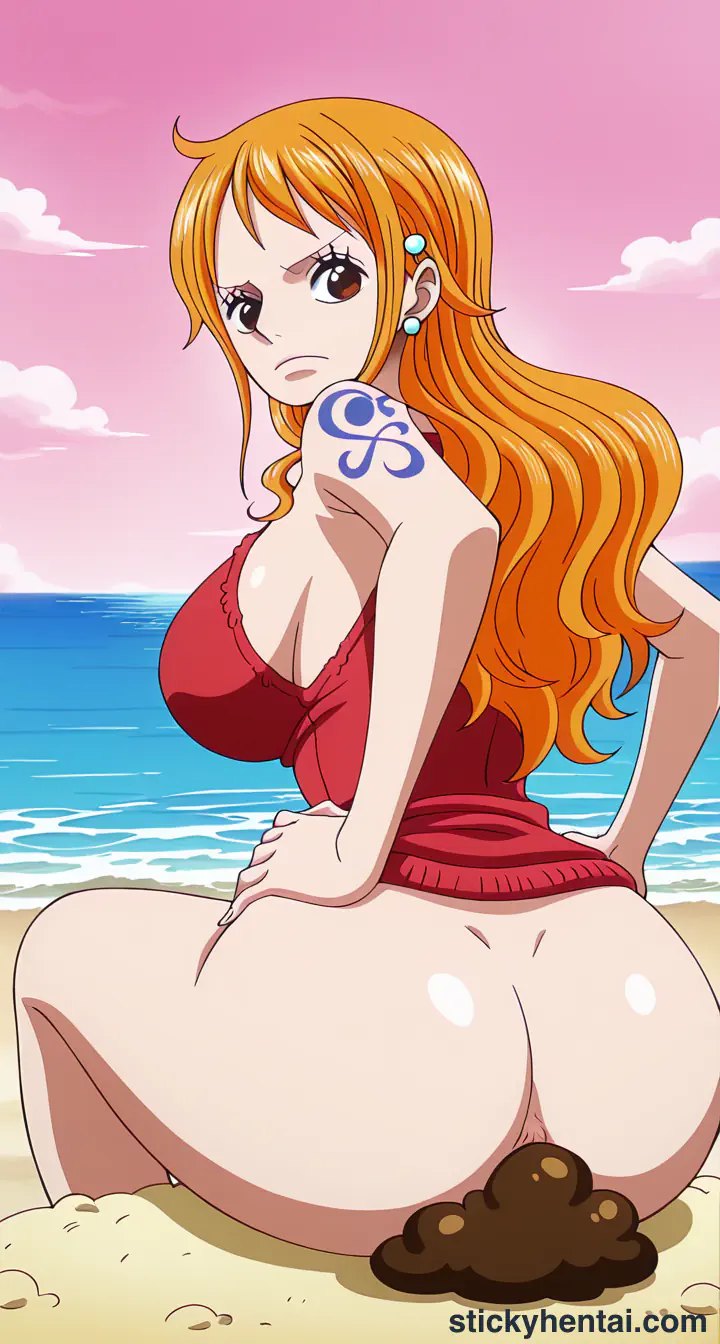 Nami is pooping on beach part 1 #50