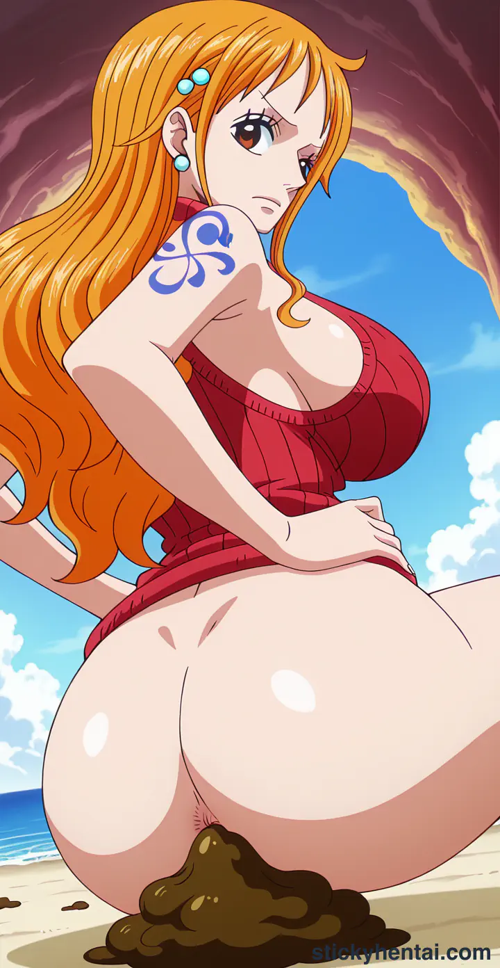 Nami is pooping on beach part 1 #58