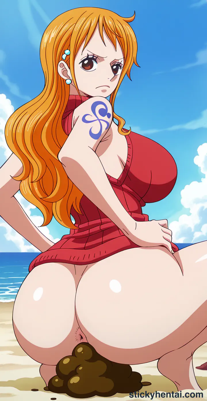 Nami is pooping on beach part 1 #63
