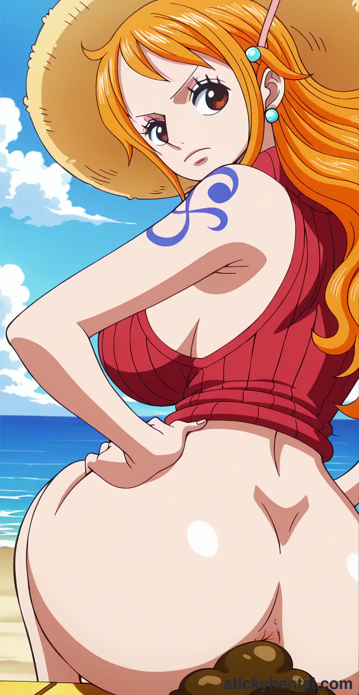 Nami is pooping on beach part 1 #66