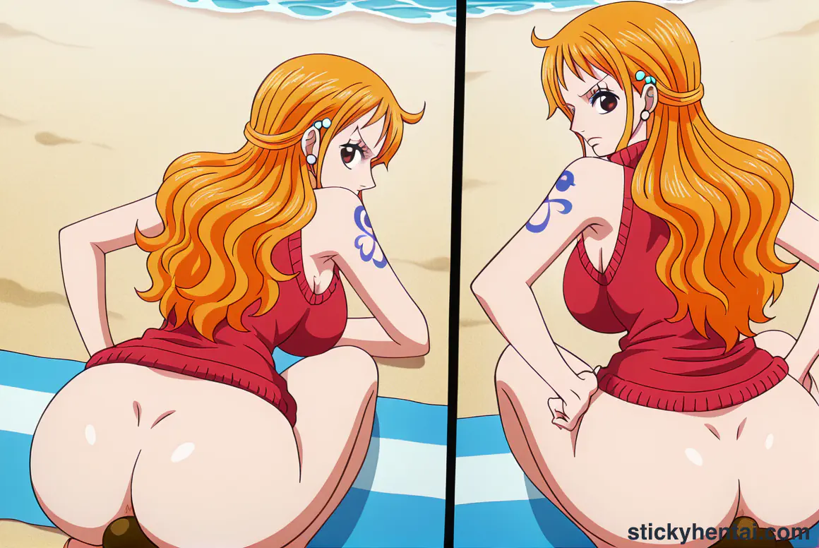 Nami is pooping on beach part 2 #27