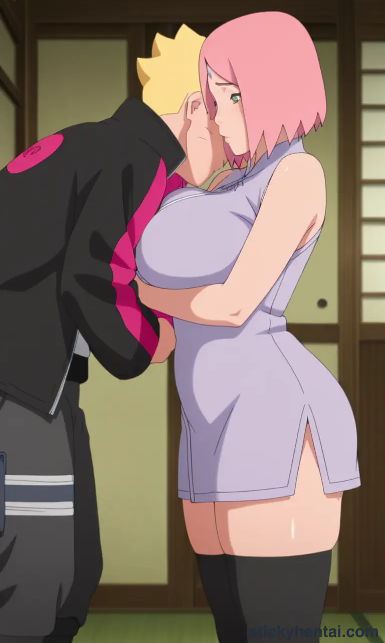 Boruto Uzumaki and Sakura Haruno are having an affair  part 1 #4