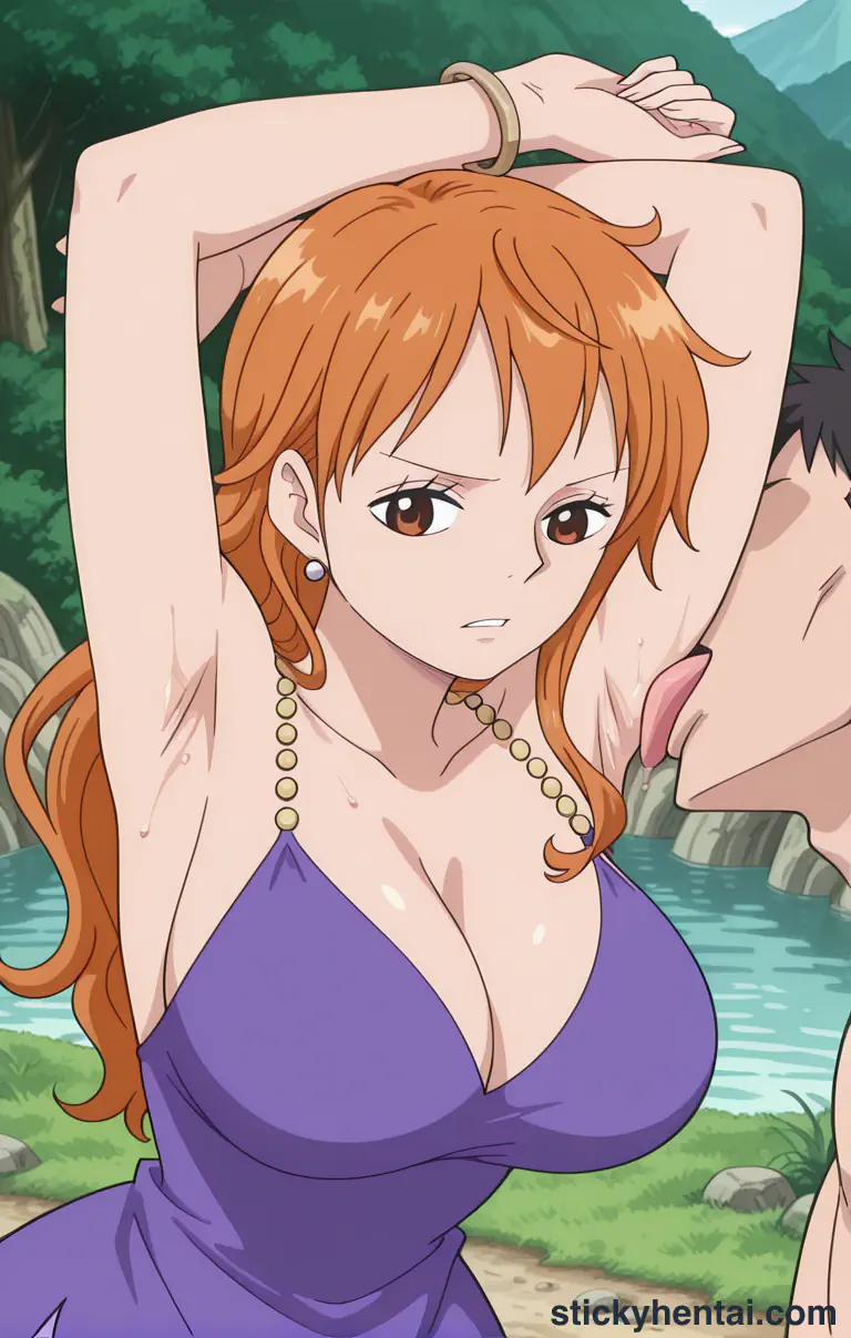 Nami Sexy pose wearing Zou outfit part 2 #21