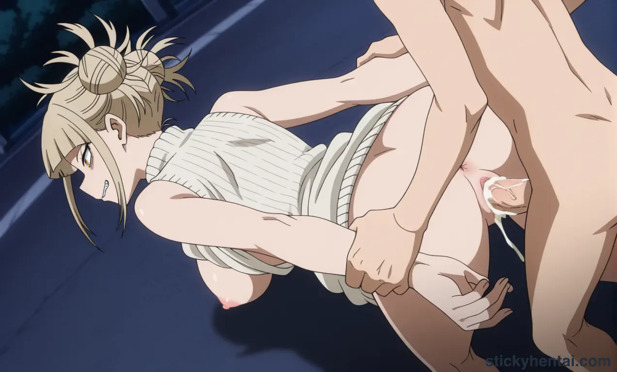 Himiko Toga having sex late night in the street #32