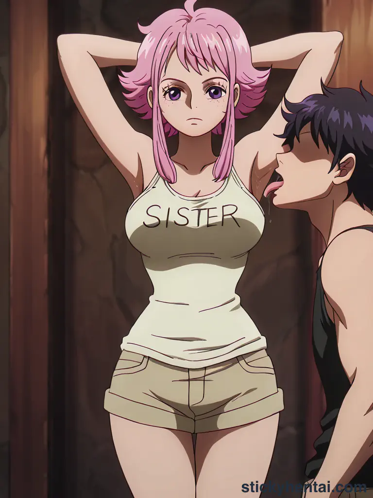 Licking Ginny's delicious armpits