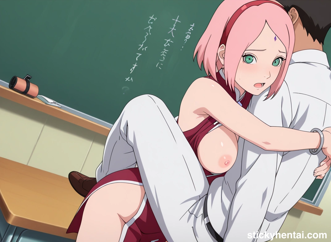 Sakura Haruno in the classroom part 1 #21