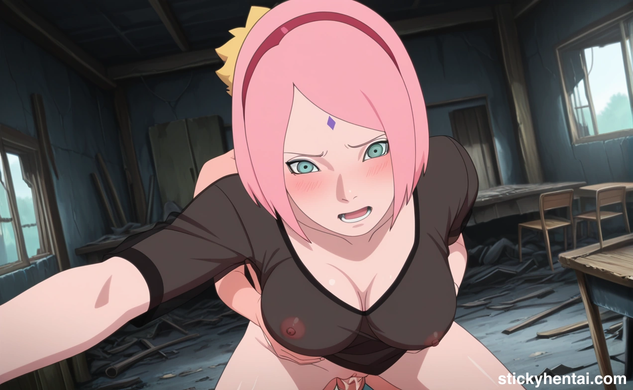 Boruto Uzumaki and Sakura Haruno are having sex in an abandoned house part 1 #20