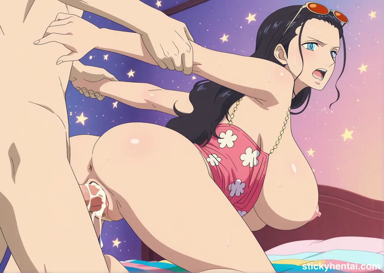 Nico Robin vaginal sex from behind and Cum in pussy #12