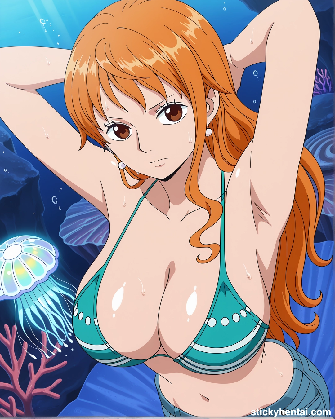 Nami Fishman Island outfit exposing her armpits #nami_00148_-wm.webp