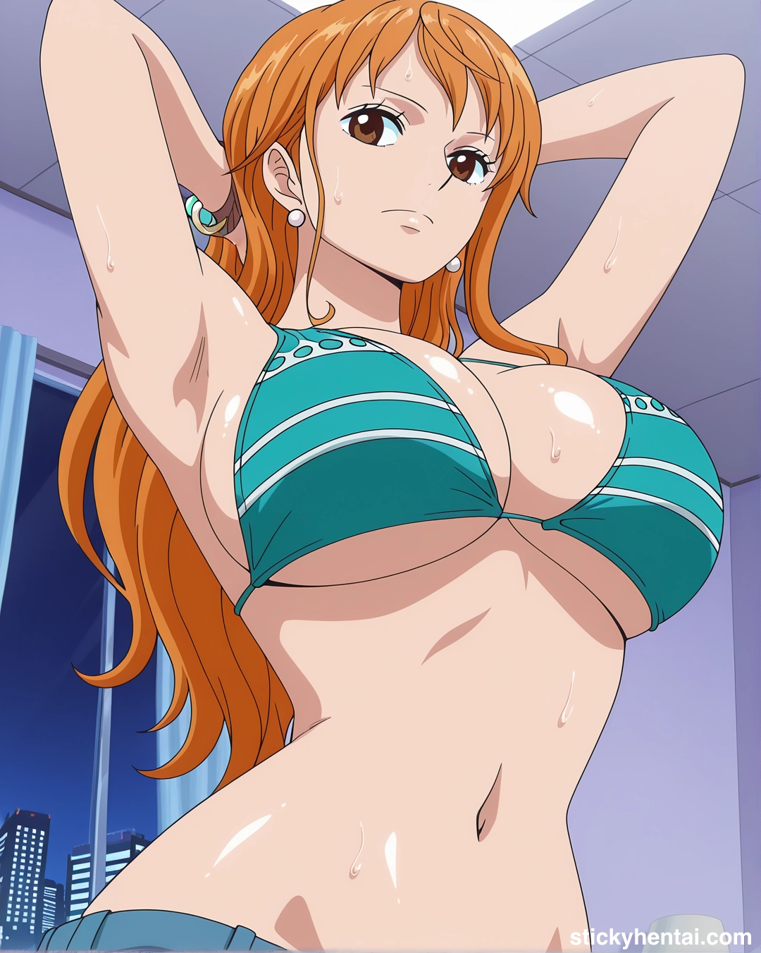 Nami Fishman Island outfit exposing her armpits #nami_00152_-wm.webp