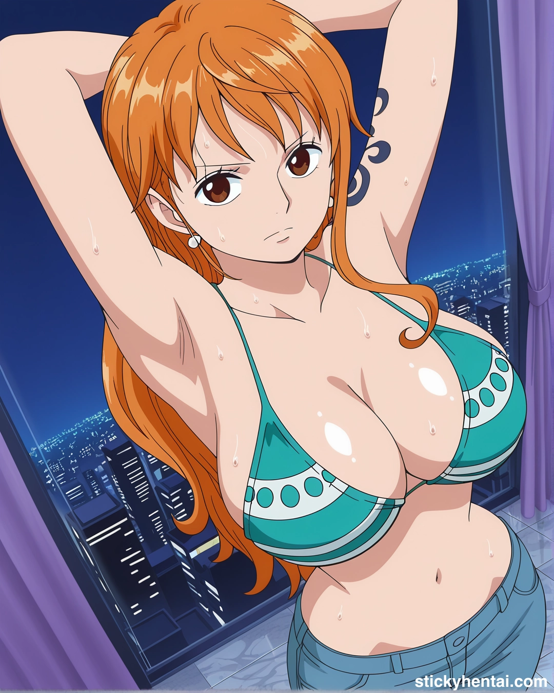Nami Fishman Island outfit exposing her armpits #nami_00158_-wm.webp