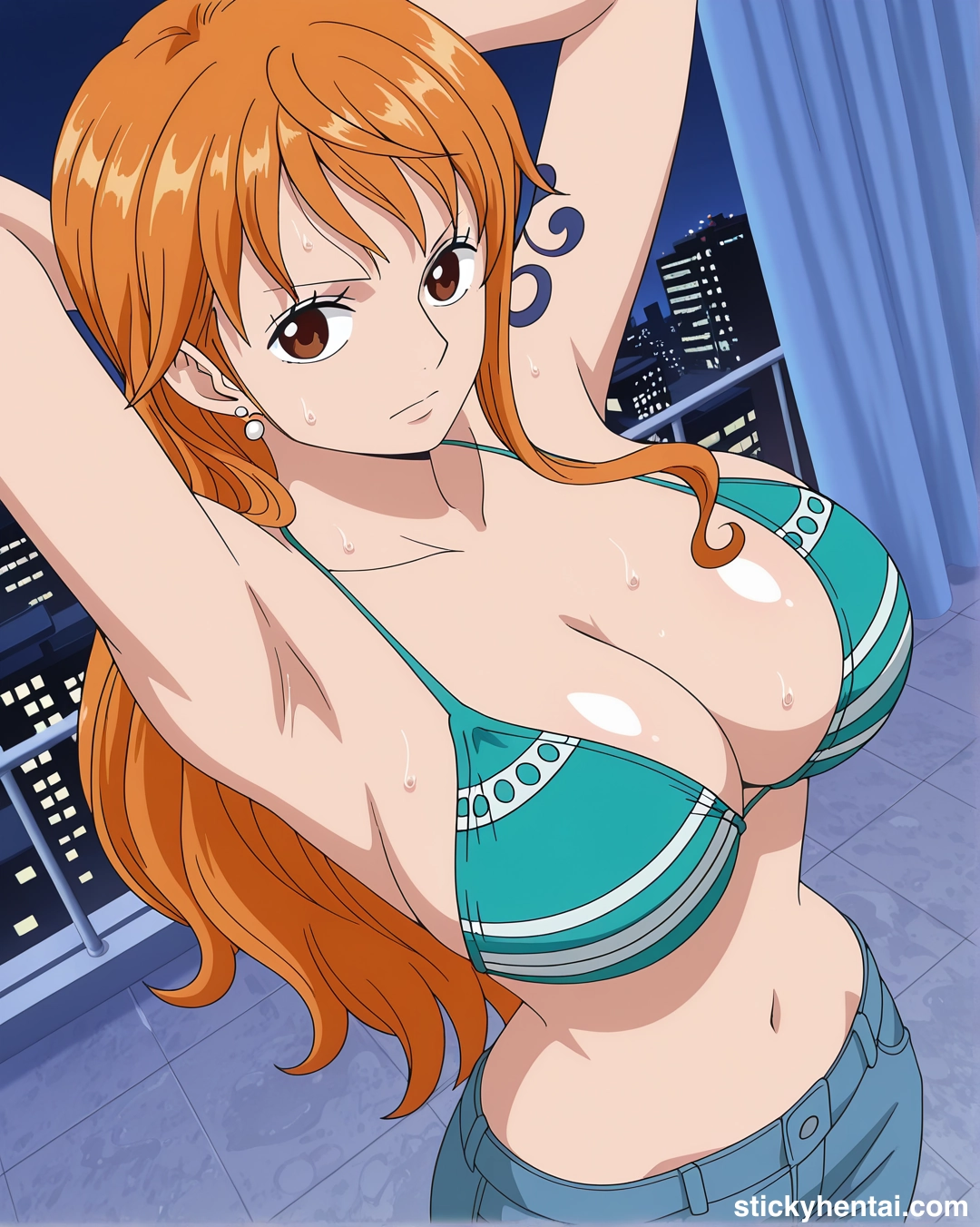 Nami Fishman Island outfit exposing her armpits #nami_00172_-wm.webp