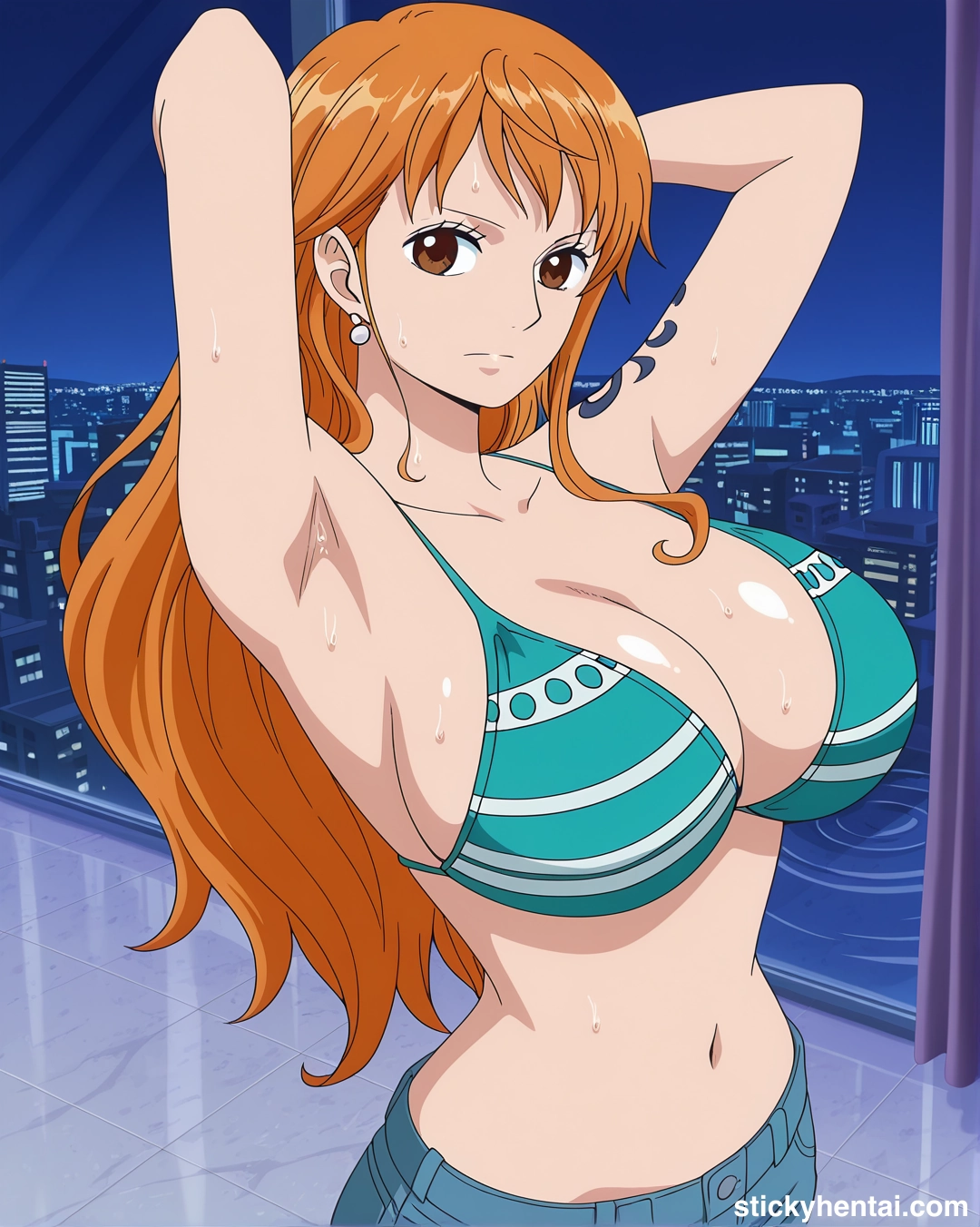 Nami Fishman Island outfit exposing her armpits #nami_00173_-wm.webp