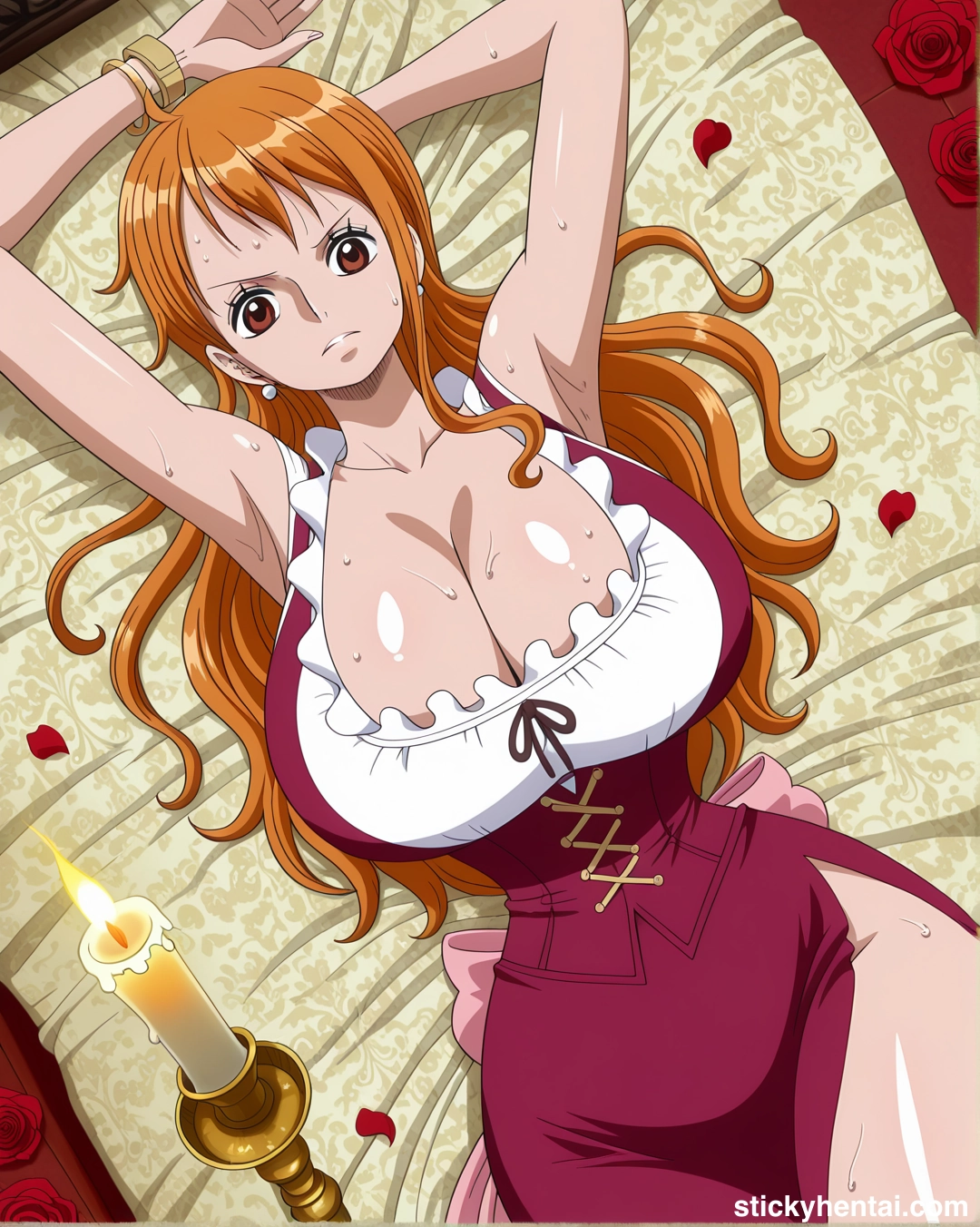 Nami looks gorgeous in her red dress #nami_00212_-wm.webp