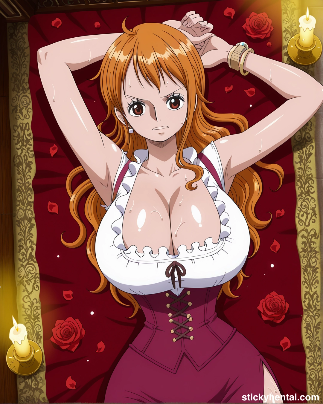 Nami looks gorgeous in her red dress #nami_00222_-wm.webp
