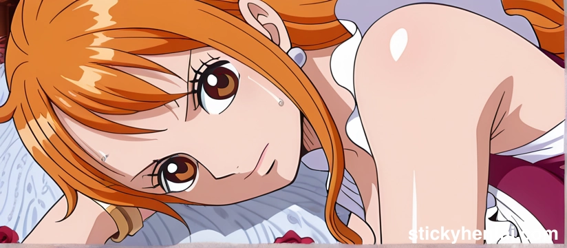 Nami looks gorgeous in her red dress #nami_00228_-wm.webp