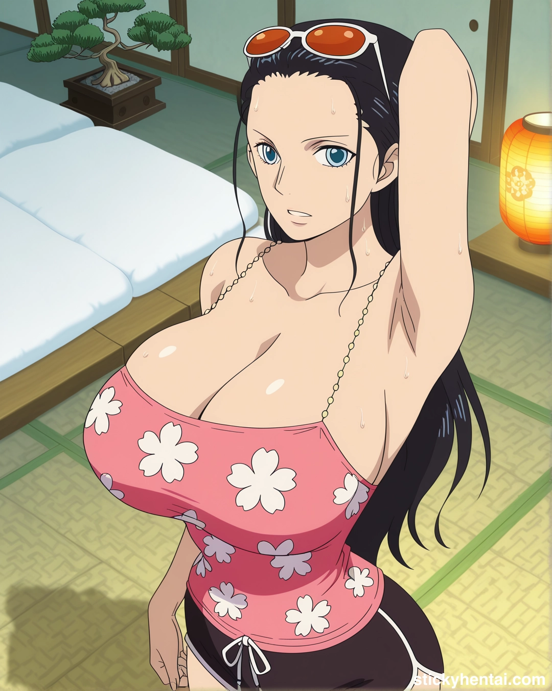 Huge boobs Nico Robin Punk Hazard arc outfit #robin_00101_-wm.webp