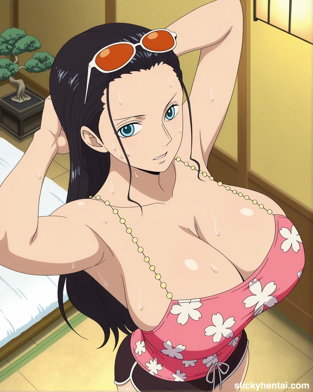 Huge boobs Nico Robin Punk Hazard arc outfit #robin_00103_-wm.webp