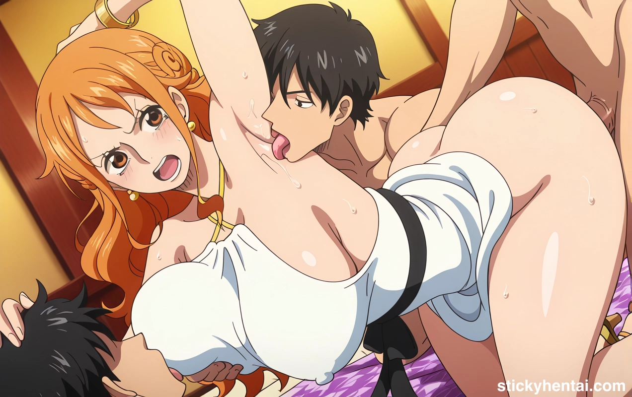Nami's smooth armpits smell nice and being licked by Men during Gangbang part 1 #nami-arimpit-licking-ganbang-28.webp