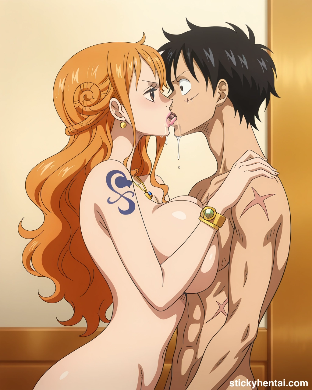 Luffy and Nami passionate kiss #nami-kiss-nami-21.webp