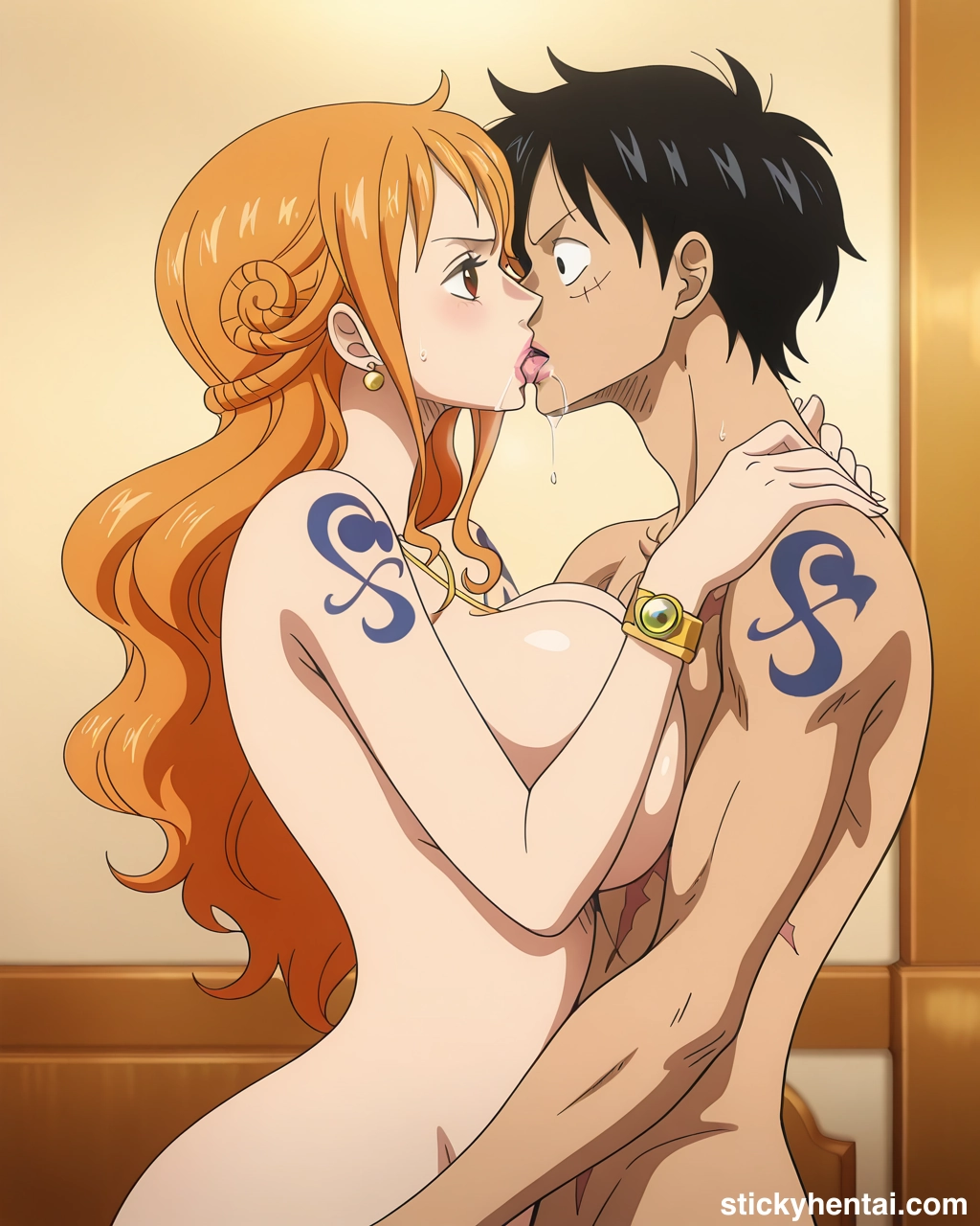 Luffy and Nami passionate kiss #nami-kiss-nami-24.webp