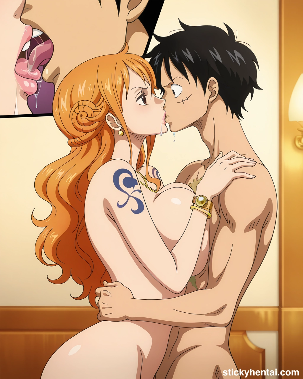 Luffy and Nami passionate kiss #nami-kiss-nami-29.webp