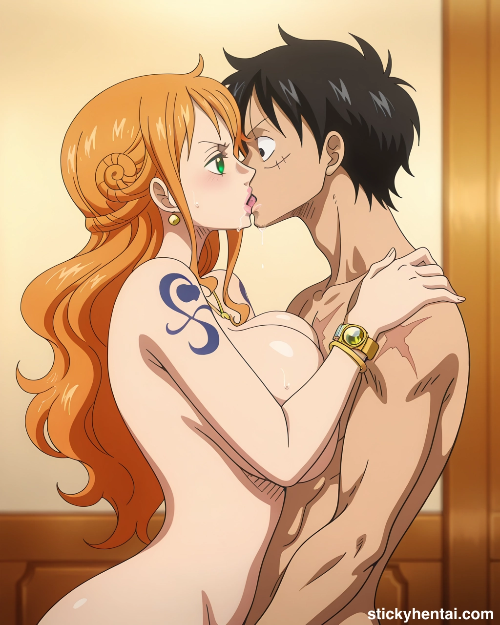 Luffy and Nami passionate kiss #nami-kiss-nami-33.webp