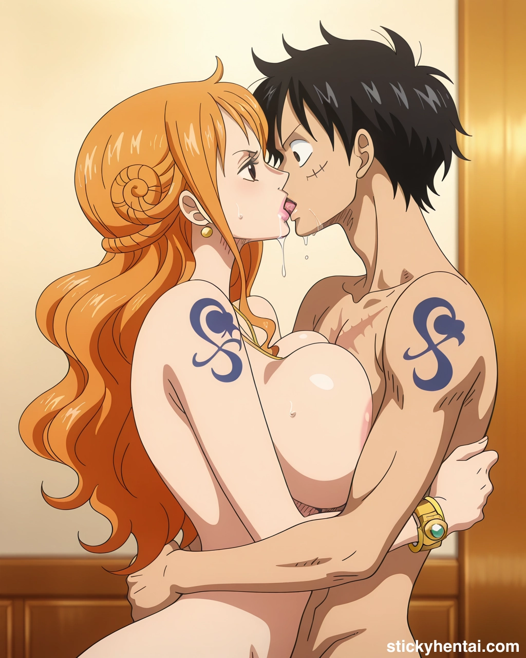 Luffy and Nami passionate kiss #nami-kiss-nami-39.webp