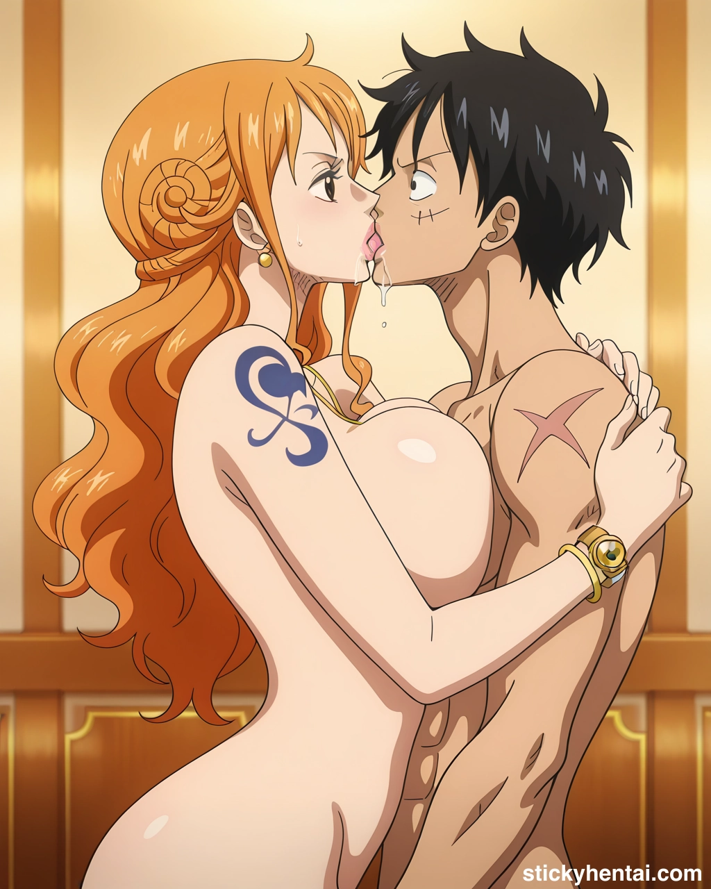 Luffy and Nami passionate kiss #nami-kiss-nami-49.webp