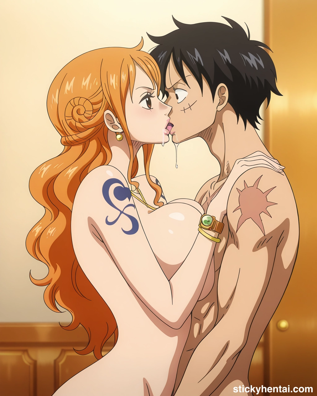 Luffy and Nami passionate kiss #nami-kiss-nami-55.webp