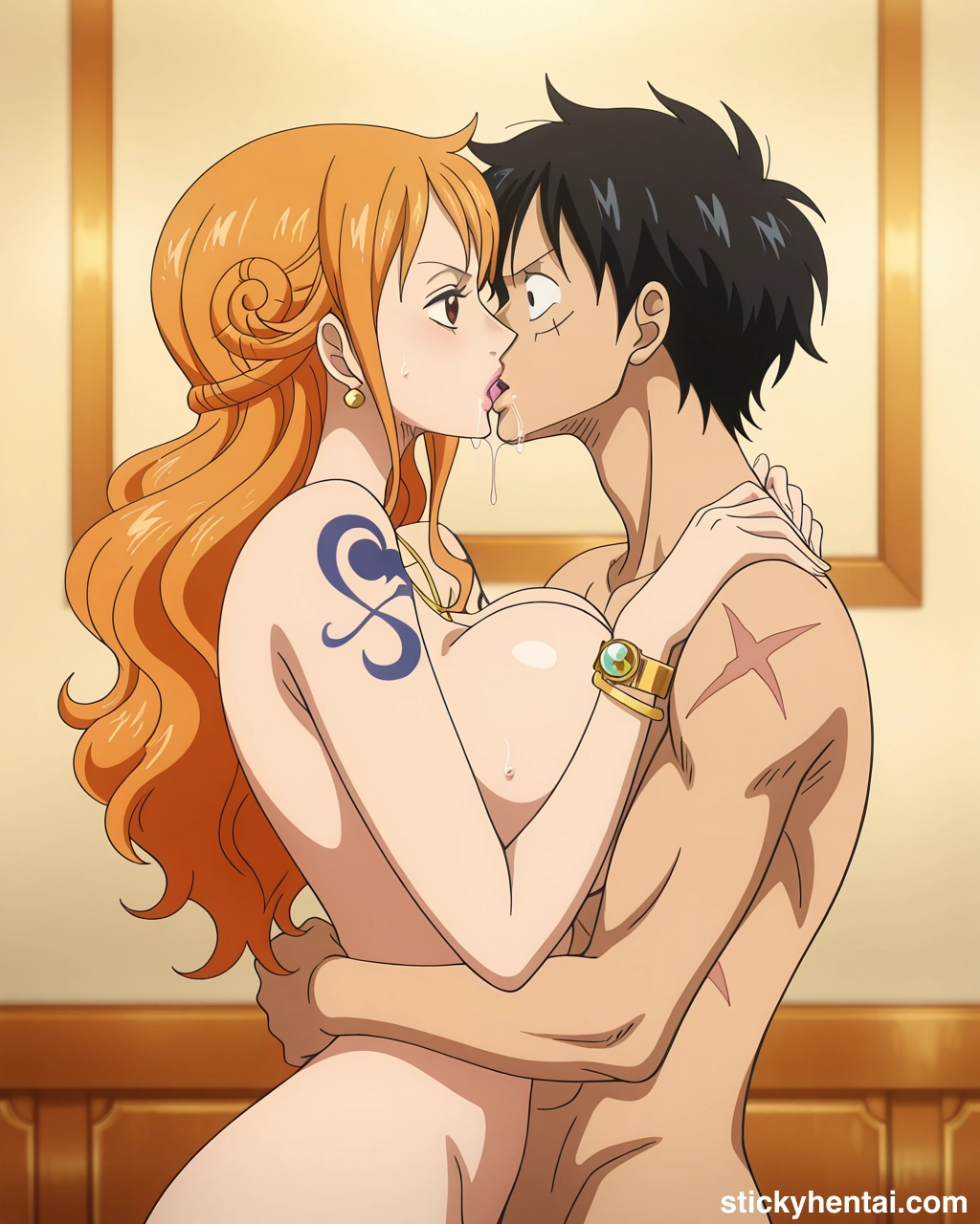 Luffy and Nami passionate kiss #nami-kiss-nami-57.webp