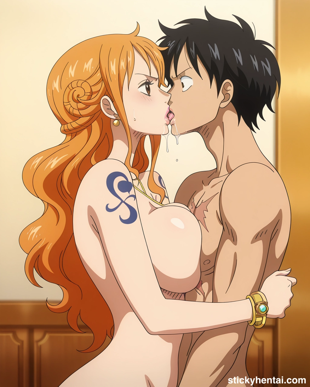 Luffy and Nami passionate kiss #nami-kiss-nami-61.webp
