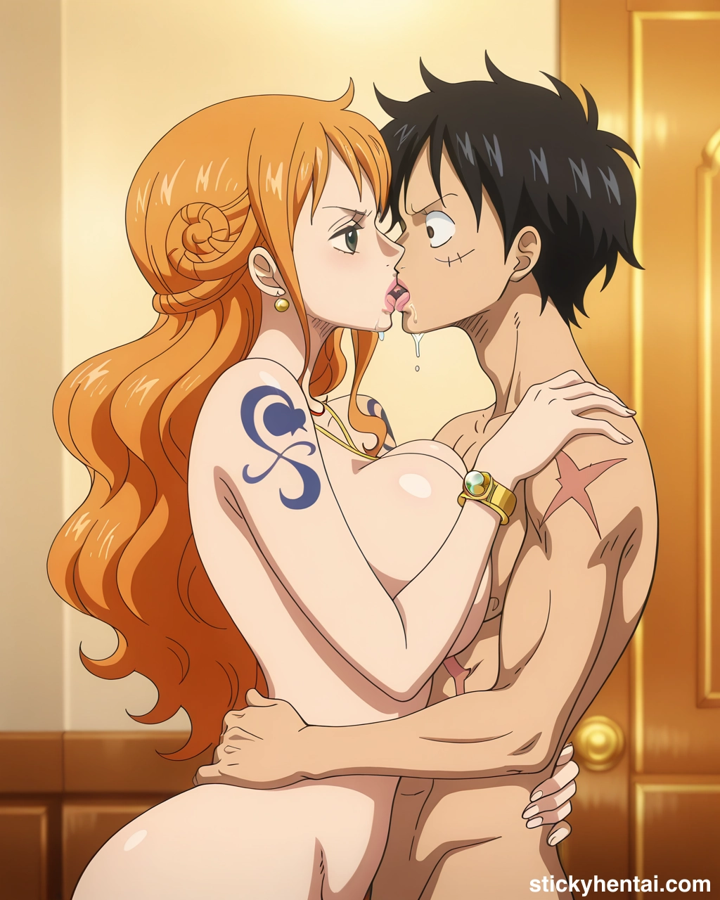 Luffy and Nami passionate kiss #nami-kiss-nami-63.webp