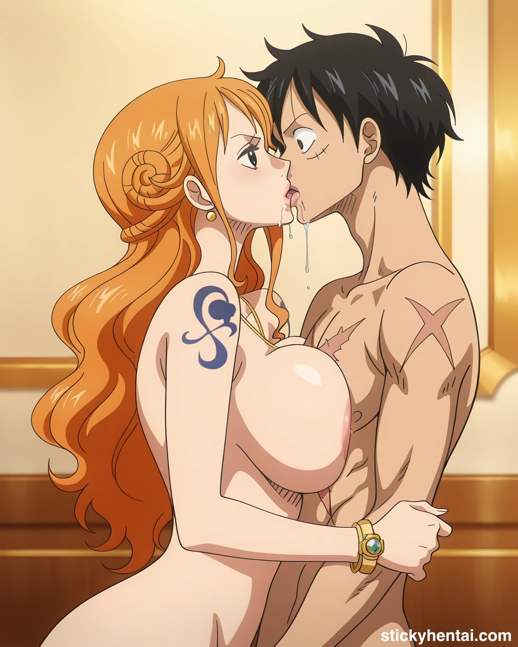 Luffy and Nami passionate kiss #nami-kiss-nami-65.webp