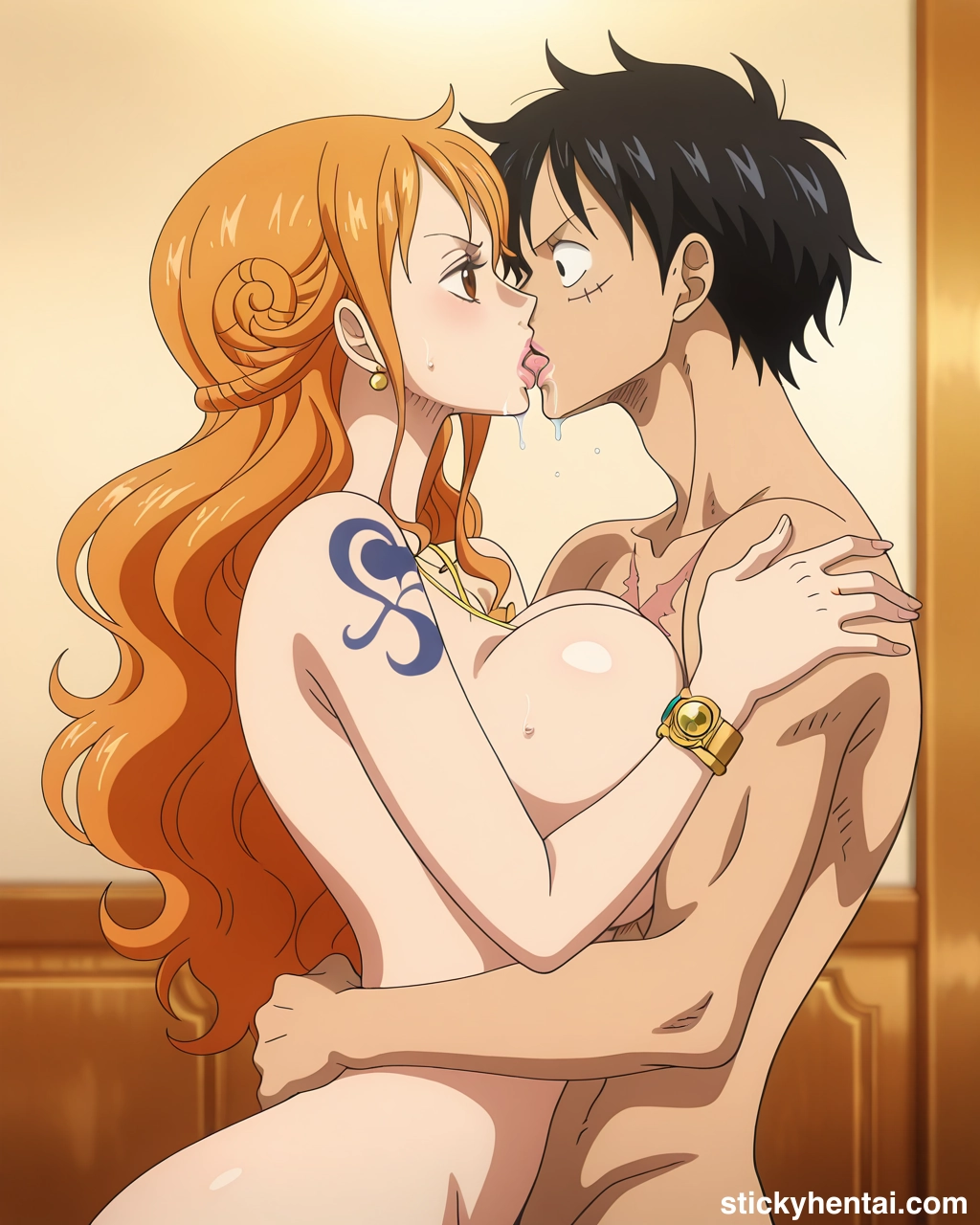 Luffy and Nami passionate kiss #nami-kiss-nami-66.webp