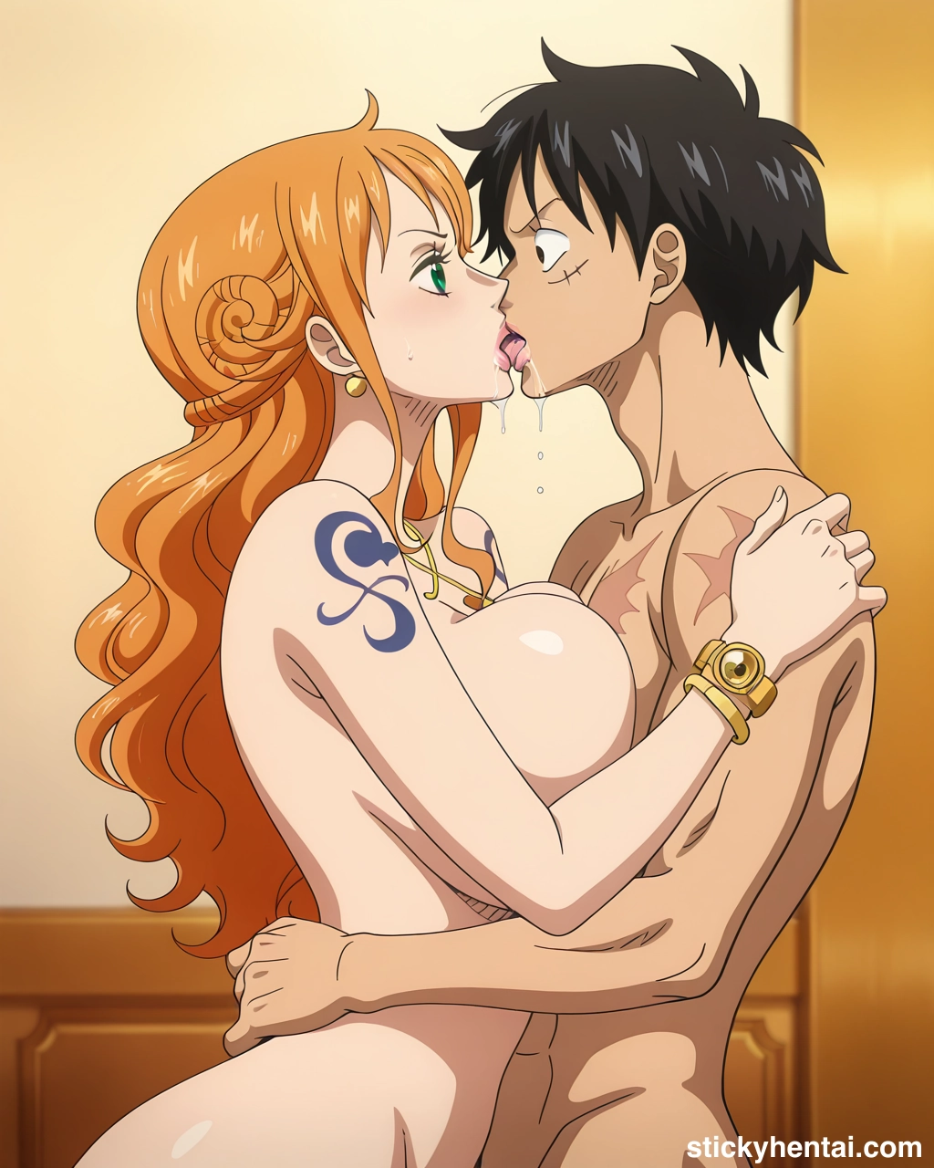 Luffy and Nami passionate kiss #nami-kiss-nami-70.webp