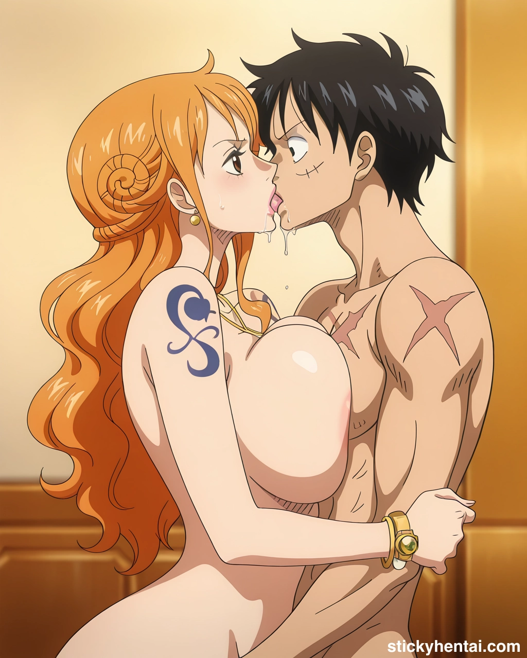 Luffy and Nami passionate kiss #nami-kiss-nami-73.webp