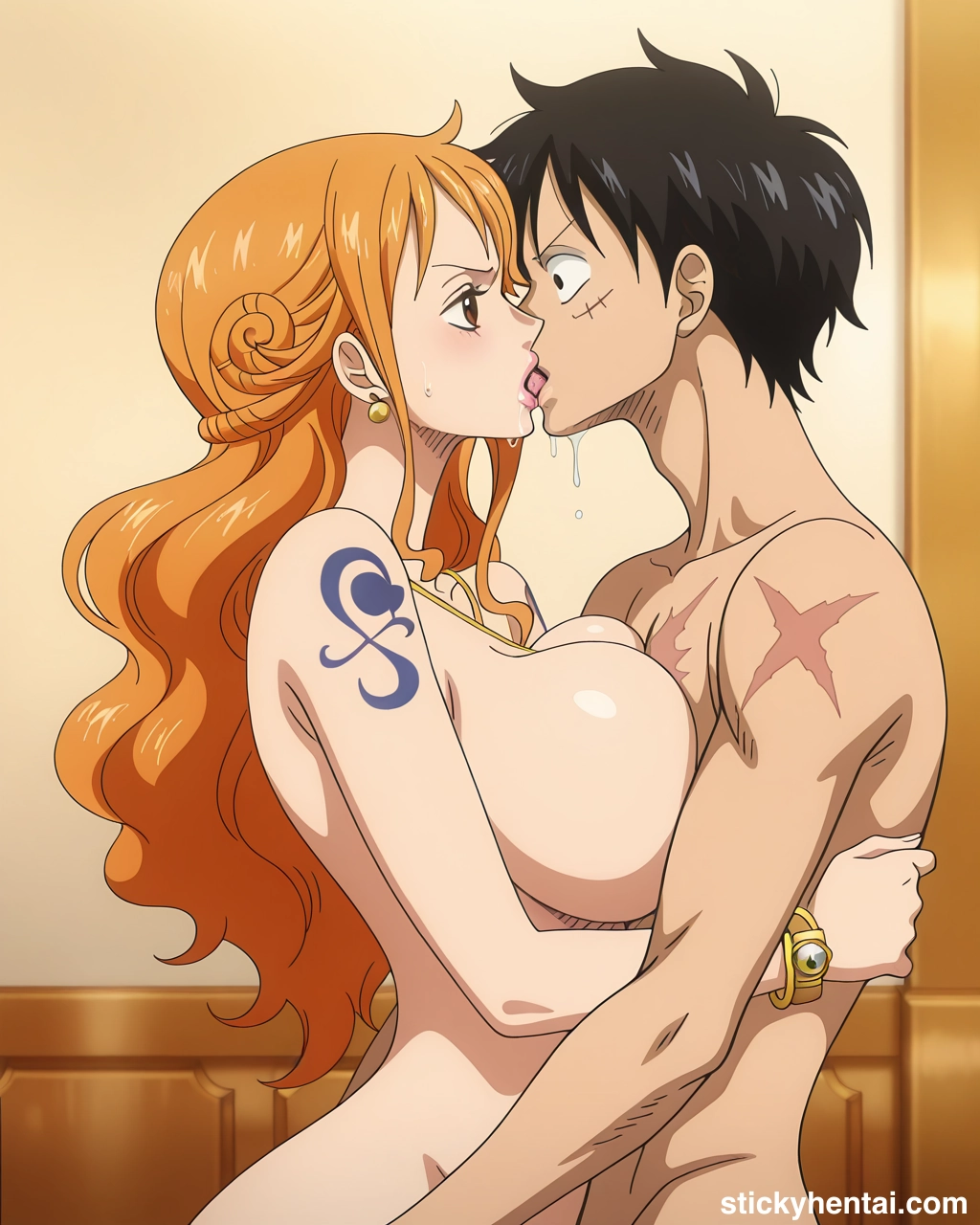 Luffy and Nami passionate kiss #nami-kiss-nami-75.webp