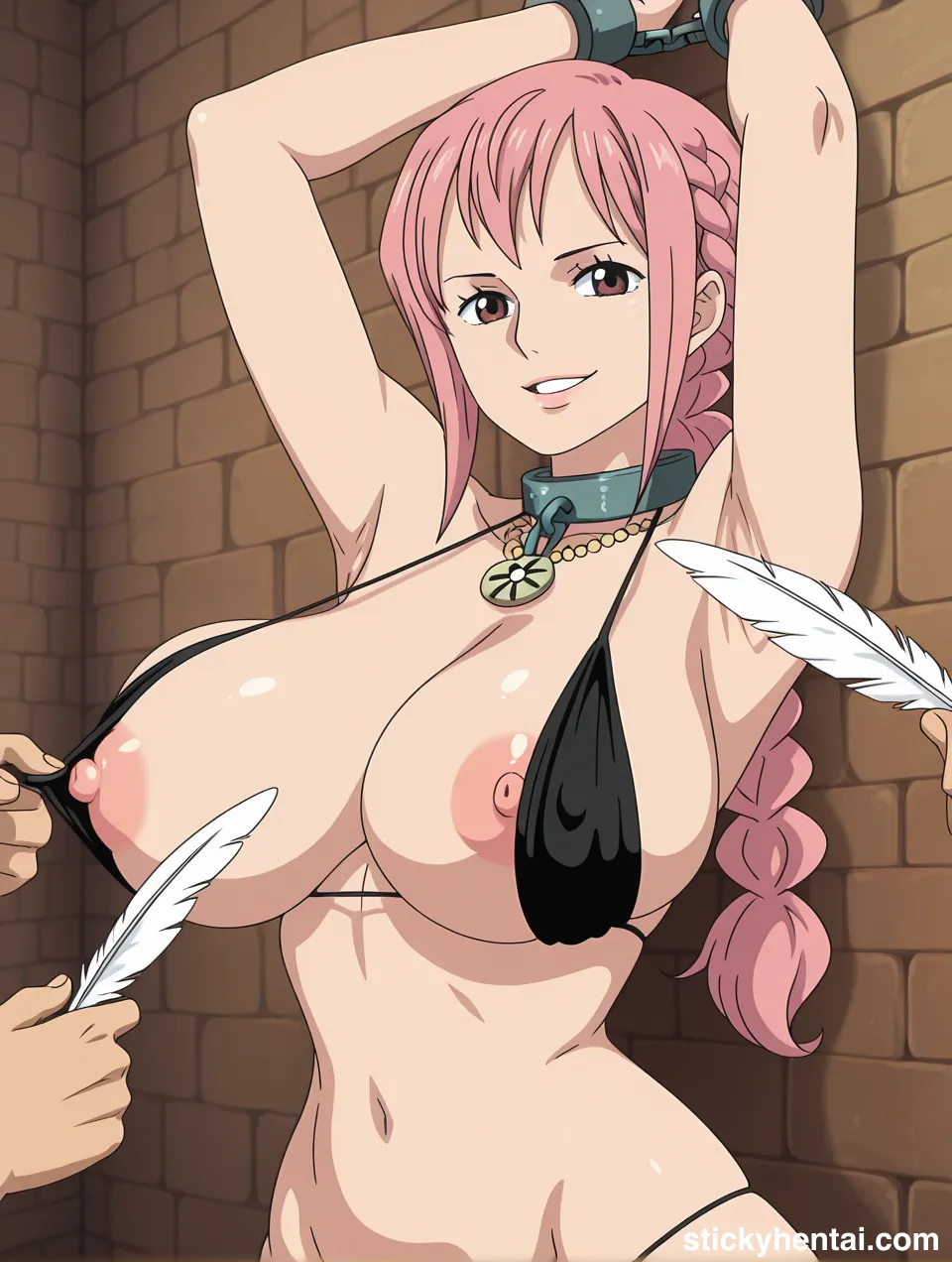 Rebecca raising her arms and men can tickle her armpits #rebecca-20.webp