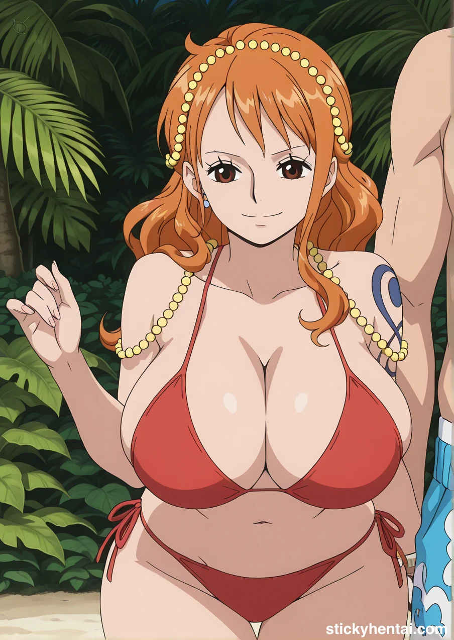 Nami on Beach Happy Photoshoots with some boys #nami-on-beach-12.webp