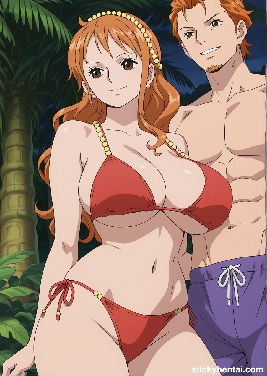 Nami on Beach Happy Photoshoots with some boys #nami-on-beach-15.webp