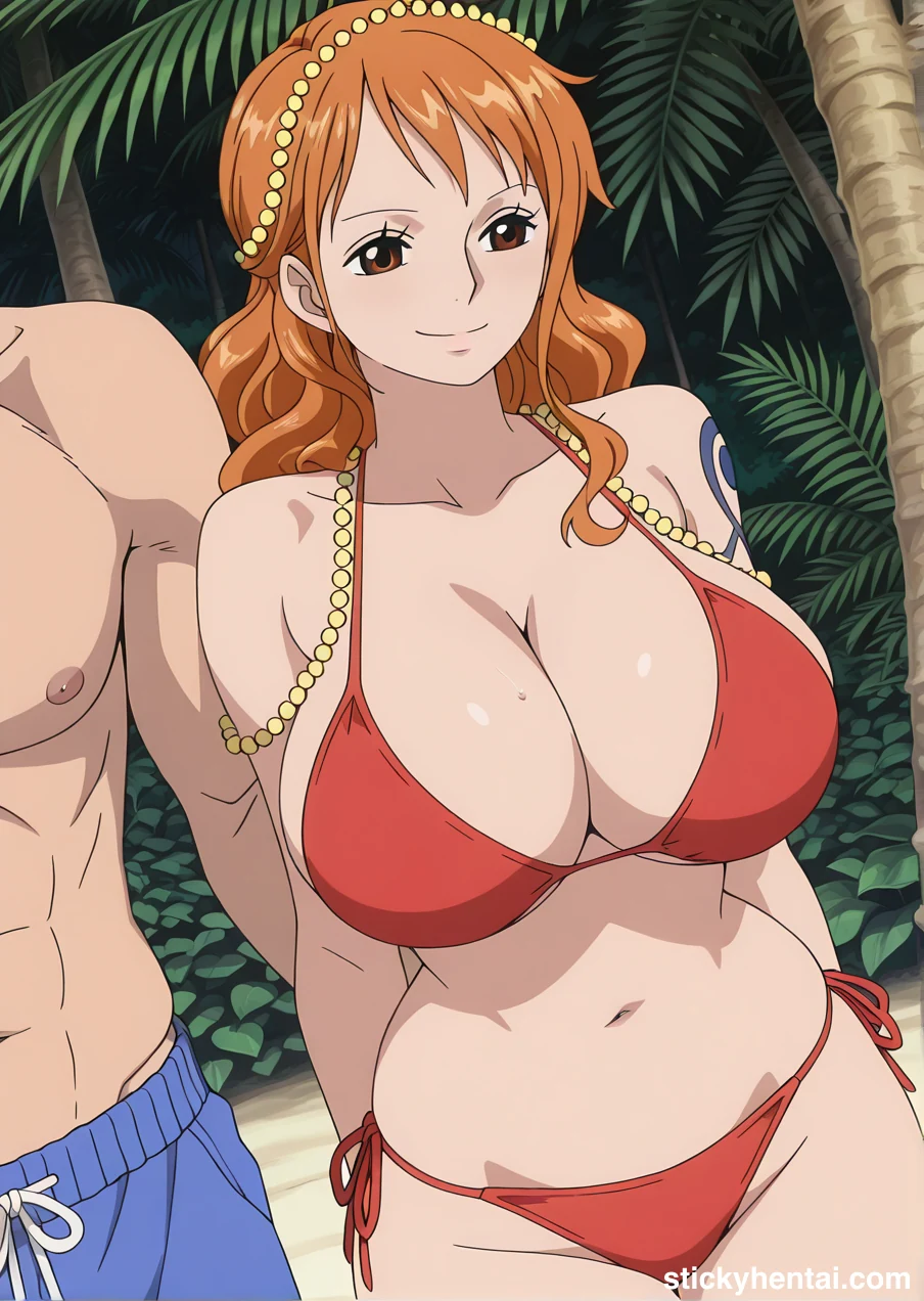 Nami on Beach Happy Photoshoots with some boys #nami-on-beach-16.webp