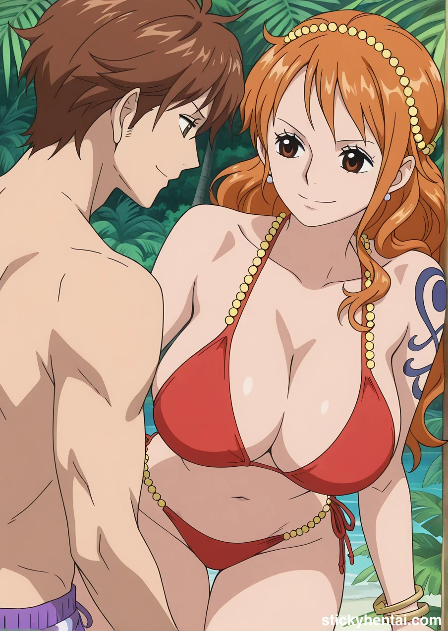 Nami on Beach Happy Photoshoots with some boys #nami-on-beach-17.webp