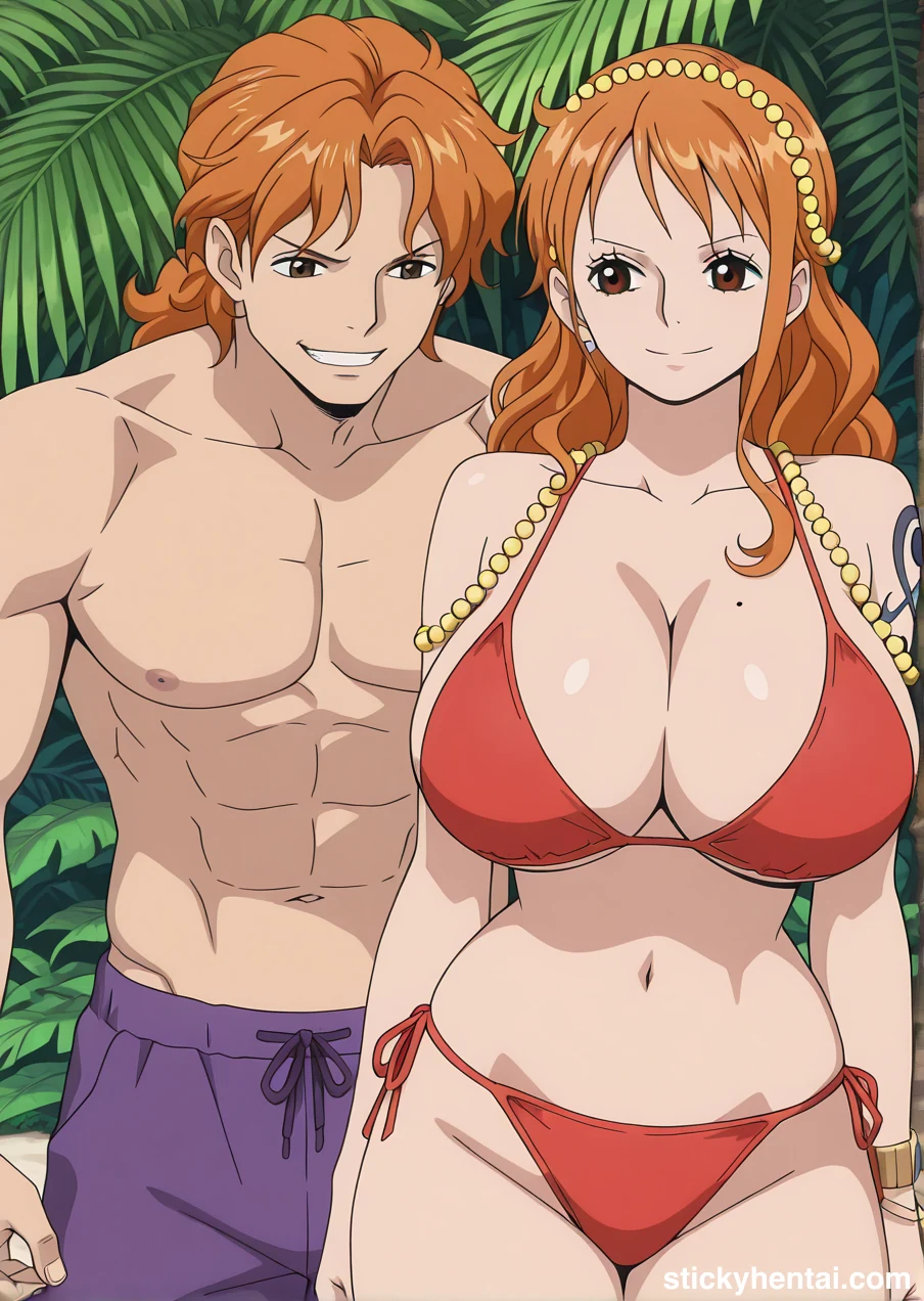 Nami on Beach Happy Photoshoots with some boys #nami-on-beach-18.webp